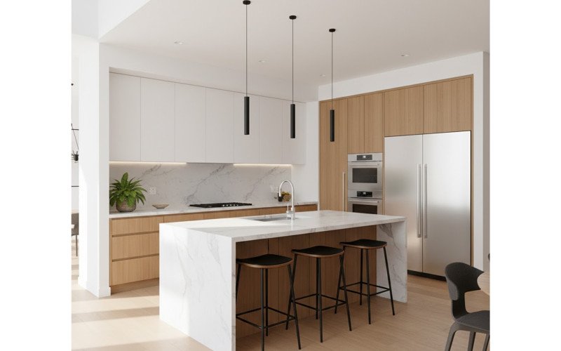 Contemporary Open-Concept Kitchen